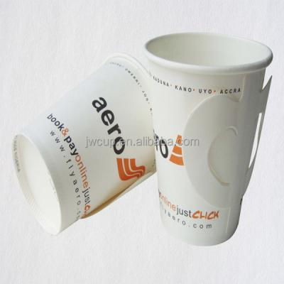 China Disposable Hot Drink Craft Butterfly Paper Cup With Handle for sale