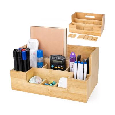 China Wooden Bamboo Wooden Desk Organizer and Sorter with Storage Drawer Wooden Organizer with Drawers for sale