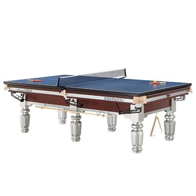 China High Quality Solid Wood Indoor Sports Game Table With Leather Pocket Slate Pool Table Snooker Table Sports Classy Luxury OEM Customized for sale