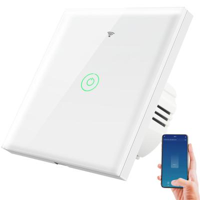 China 4400W 20A EU Touch Wall WiFi Boiler Switch Air Conditioning Water Heater Remote Voice Timer Google Alexa Timing Smart Home for sale