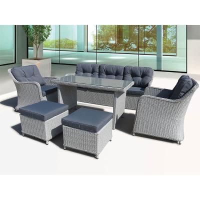 China Modern garden sofa new arrival garden sets patio sofa patio furn corner rattan garden sets outdoor for sale