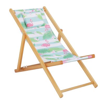 China Adjustable; Custom Logo Wholesale Custom Logo Lounge Deck Chair Adjustable Folding Wooden Beach Chairs for sale