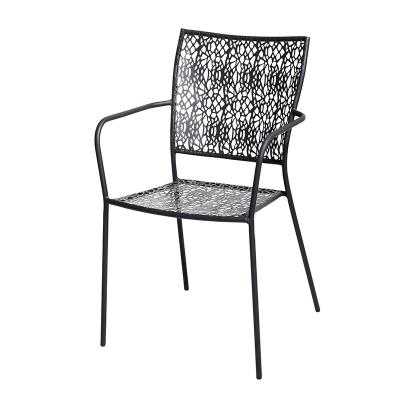 China Sackable Furniture Maker Stackable Steel Garden Dining Chairs For Patio for sale