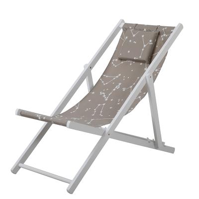 China Can be Folded Best Selling Furniture Beach Chairs Outdoor Modern Wooden Beach Lounge Chairs Relaxing Beach Chair for sale