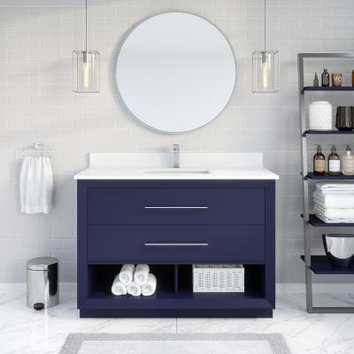 China Modern High Quality Blue Locker Room Bath Vanity With Vessel Sink for sale