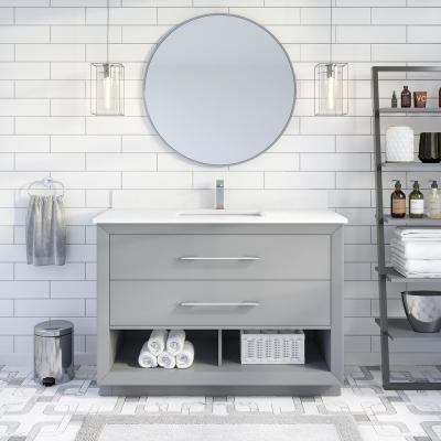 China Modern Freestanding Cloakroom Vanity Unit With Under Mounted Basin for sale