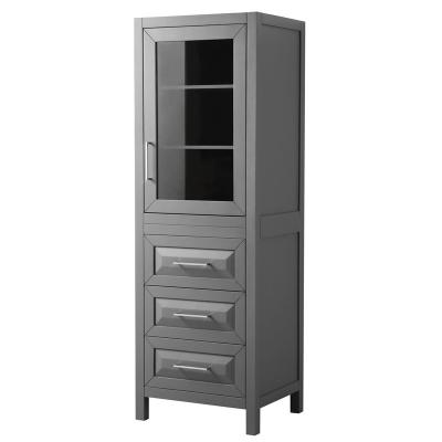 China (Size) Modern Adjustable Style Floor Standing Dark Gray Linen Cabinet for sale