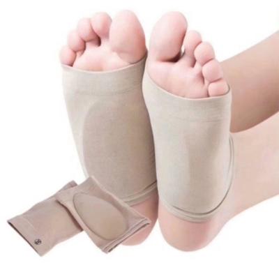 China The Flexible Flat Foot Gel Insole Elastic Massage Silicone Foot Arch Correction Insole Pattern Eight Foot Socks for sale