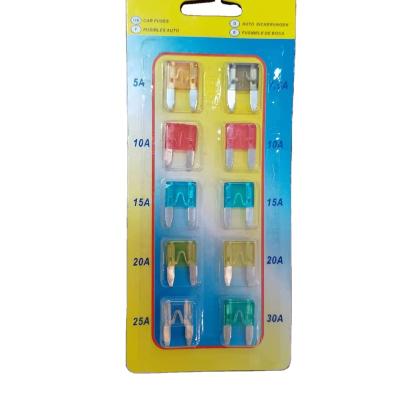 China Low Voltage Fuse Cutout Wholesale Price Car Melts Mini Size 200PCS/Box 5A-30A Fuse Mixed Cars for sale