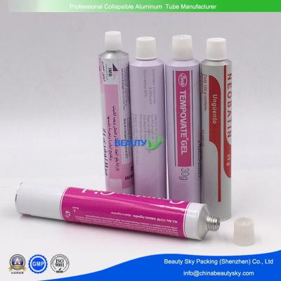 China Dia. 22mm  30g Pharmaceutical  Gel Pharmaceutical Ointment Packaging Aluminum Tubes for Ocean Market for sale