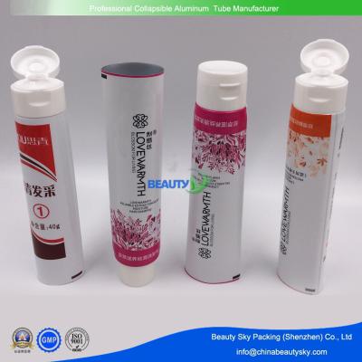 China Printed Aluminum Plastic Laminated Tubes for  cosmetics with flip-top cap for sale