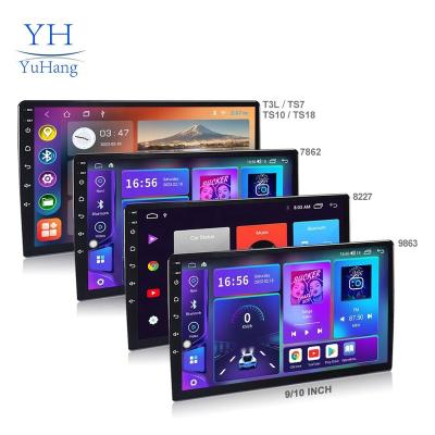 China YuHang GPS Car Radio Manufacturer Oem Universal 7 Android 9 10 Inch Car Android GPS BT DSP FM WIFI 6+128G Carplay Screen for sale