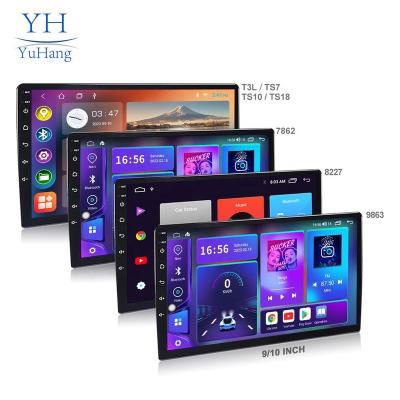 China GPS YuHang 9863 10.1 inch Touch Screen Car Radio Dual Din Car Android Player 13 2+32G 4+64G 6+128G for sale