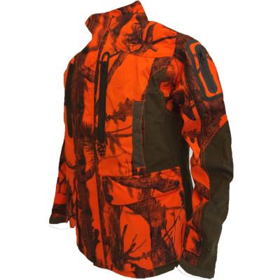 China Water Repellent Custom Orange Camouflage Hunting Waterproof Windproof Hunting Jacket for sale