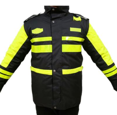 China Hot Selling 100% Waterproof Polyester Waterproof Safety Winter Reflective Jackets for sale