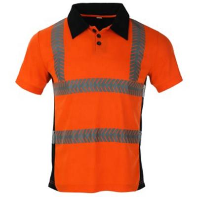 China Pavement Shorts Sleeves Breathable High Lighting Safety Reflective Warning T-Shirt for sale