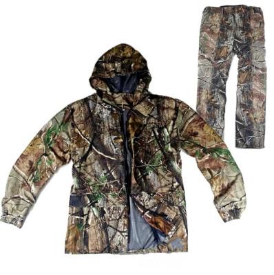 China Custom Men's Camouflage Hunting Breathable Outdoor Water Resistant Hooded Jacket for sale