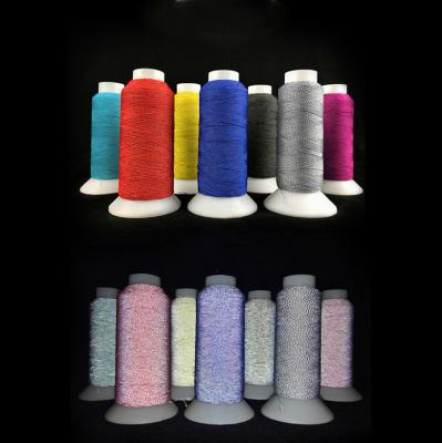 China The waterproof manufacturer sells the multi-color reflective knitting yarn for sale