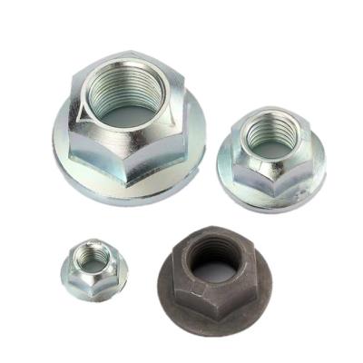 China Automotive Industry High Strength DIN1667 GB6187 Flange Nut Pressing Type Iron Sheet Point Type for sale