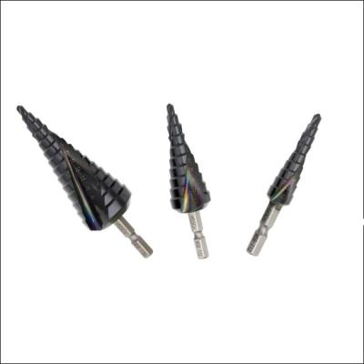 China HSS4241 Metal Drilling Step Drill Bit HSS4241 M35 Steel Material High Speed ​​Step Twist Drill Step Drill Bits for sale