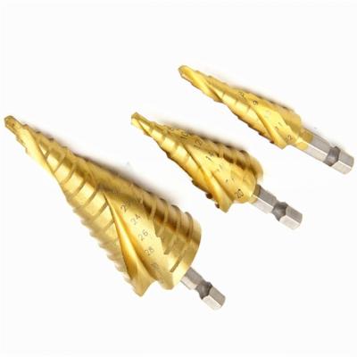 China HSS4241 HSS4341 HSS6542 M35 Steel Material High Speed ​​4241 Step Twist Drill Step Drill Bit for sale