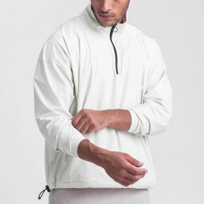 China Outdoor Stand-up Anti-wrinkle Collar Pullovers For Men's Training Quick-drying Oversized Half-zip Jumper Pullover for sale