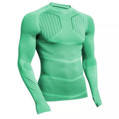 China Qufan Breathable Men's Long Sleeve T-shirt Sporty Running Workout Tops Sport Gym Fitness Bodybuilding Workout Top Quick Dry Shirt for sale