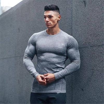 China Breathable Anti-Wrinkle Qufan Men Shaping Muscle T-shirt Running Cycling Wear Men's T-Shirts for sale