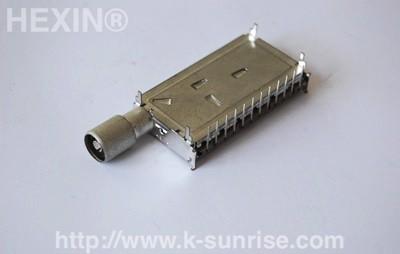 China IEC connector with metal shield for sale