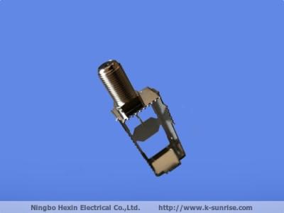 China F type connector with metal shielding case for FTTH catv for sale