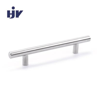 China Wire Drawing Processing 201 Modern Kitchen Door Hardware Stainless Steel Handles From HJY for sale