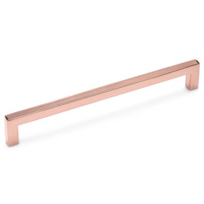 China High Quality Hardware Made HJY Modern Zinc Alloy Metal Rose Gold Interior Furniture Pull Wardrobe Door Handles Knob Set And Drawer for sale