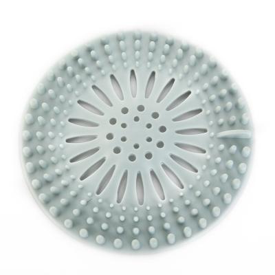 China Modern Kitchen Bathroom Floor Drain Water Cover Hair Filter Catcher Rubber Rubber Sink Filter for sale