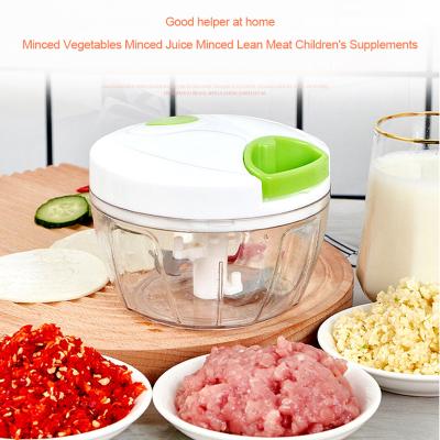 China Vegetable Chopper Garlic Meat Grinder Onion Cutter Portable Hand Pull String Viable Manual Food Processor for Veggies Ginger Fruits Nuts Herb for sale