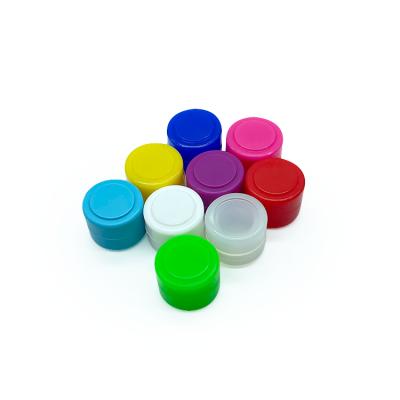 China Custom Freshness Retention Free Samples Silicone Wax And Oil Container 2ML Silicone Wax Container for sale