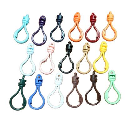 China Plastic Material Sustainable Swivel Snap Hooks With Key Rings for sale