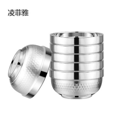 China Hot Selling Stainless Steel Luxury Two Bowl Wall Salad Bowl Non-Slip Mixing Bowl Kitchen Accessories for sale