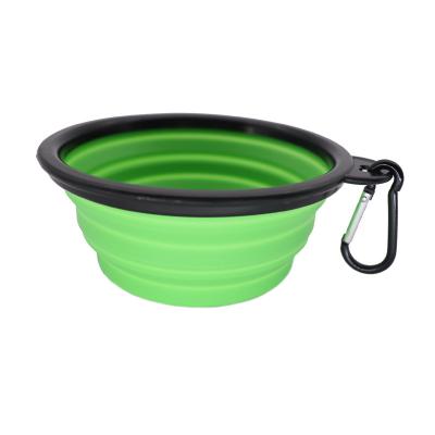 China Portable Silicone Pet Dish Drinking Bowls Sustainable Travel Collapsible Collapsible Pet Bowl for sale