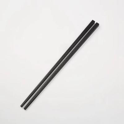 China Sustainable Eco - Friendly Chopsticks Set Custom Black Gift Fiberglass Chopsticks for sale