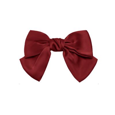 China Wholesale Fashion Women Bow Clips Hair Accessories Cloth Bowknot Metal Hair Claw Clips for sale