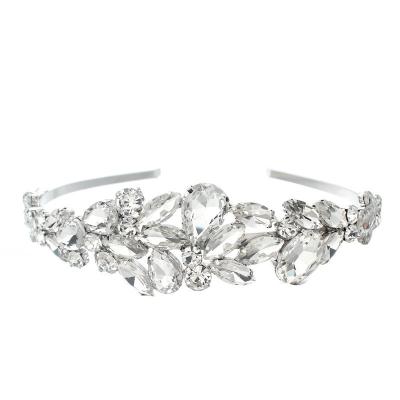 China Baroque Crystal Rhinestone Headband Shinny White Crystal Headband Hairband Women Hair accessories full hair decoration wholesale for sale