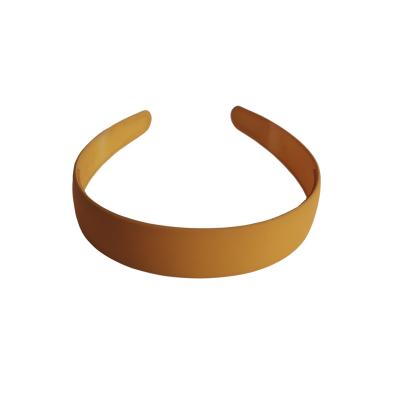 China Fashion 26mm wide simple plastic headband pure solid color headband accessories for DIY hair ornaments for sale