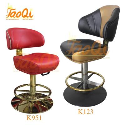 China 360 Degree Rotating Bar Stool High Quality Height Slot Poker Chair Gaming Bar Gaming Bar Seating Adjustable Caster Casino Chair K123 Swivel Furniture High Quality K123 for sale