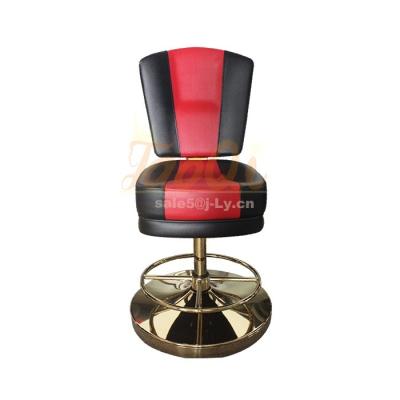 China 360 Degree Rotating Comfortable Adjustable K77 Casino Chair Quality Slot Game Bar Chair Poker Table Slot Machine Metal Base Bar Stool For Sale for sale