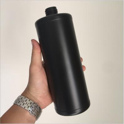 China HDPE Liquid 1l Plastic Matt Black Chemical Cleaning Packaging China Supplier Competitive Price Liquid HDPE for sale