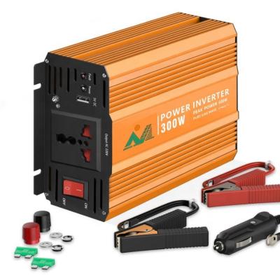 China Large Factory SGPE-300W 12-48VDC 110/220VAC DC to AC Power Inverter 300W Off Grid High Frequency Pure Sine Wave 24v Inverter 20*11.2*6cm for sale