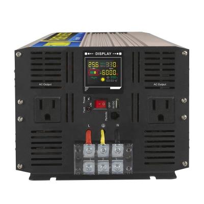 China SGPE-6000W 24/48/96V DC/AC Large Capacity 61*20*15cm Power Sine Wave Smart Inverter Modified Inverter for sale