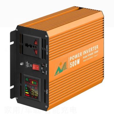 China Factory Shipping SGPI-500W 1000W 12/24V Double Voltage Auto Identify Inverter Pure Sine Wave Inverter With e Display 32*17.1*10.3cm for sale