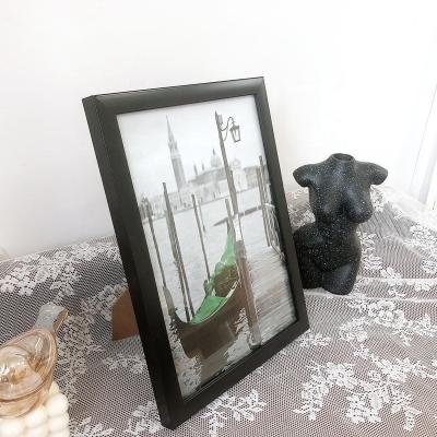 China Morden A1 A2 A3 A4 Photo Black Plastic Picture Frames For Home Decor for sale