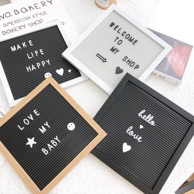 China Europe Factory OEM ODM Plastic Frame Changeable Color Felt Letter Board Message Board With Characters for sale